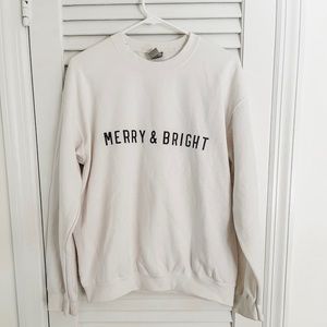 Merry and bright sweatshirt